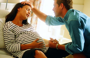 Начало первой стадии родов